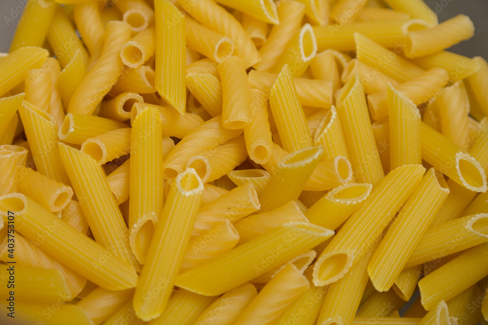 Short noodles close-up food, food, cooking ingredient Short noodles close-up food, food, cooking ingredient