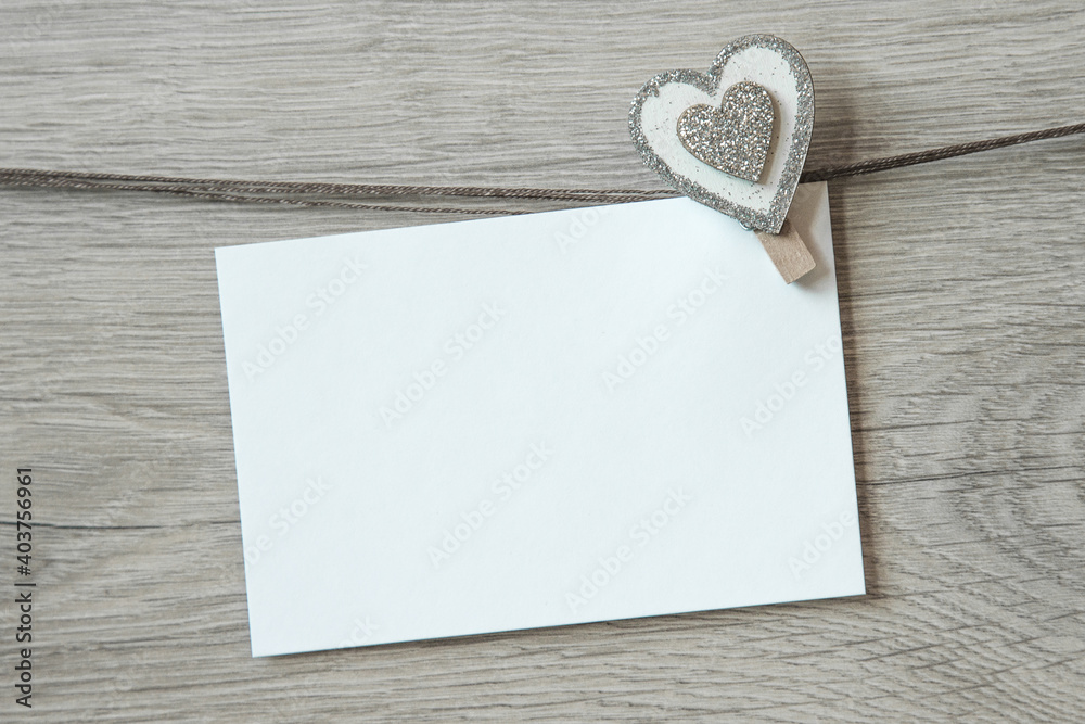 Valentines Day background with hearts and card. Valentines Day background with hearts and card.