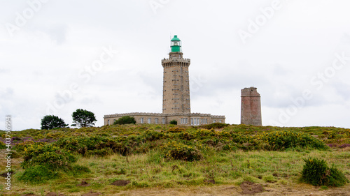 lighthouse at the tip of cap fréhel in brittany France