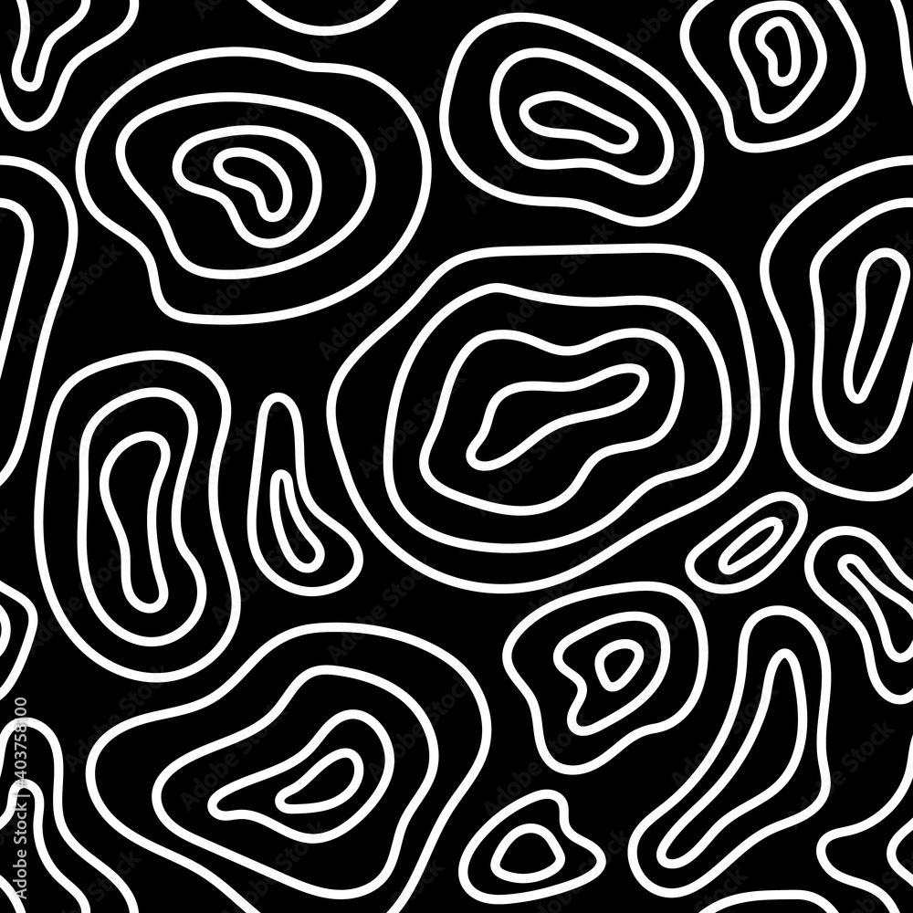 Hand drawn topographic seamless pattern Hand drawn topographic seamless pattern