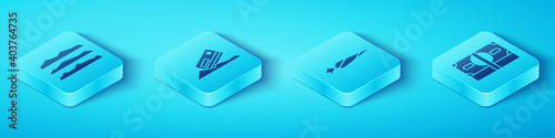 Set Isometric Cocaine or heroin drug, Cocaine and credit card, Stacks paper money cash and Marijuana joint icon. Vector.