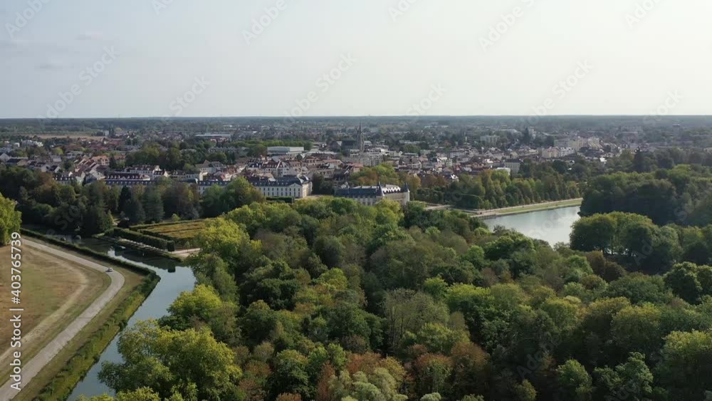 Survol du parc du château de Rambouillet Survol du parc du château de Rambouillet