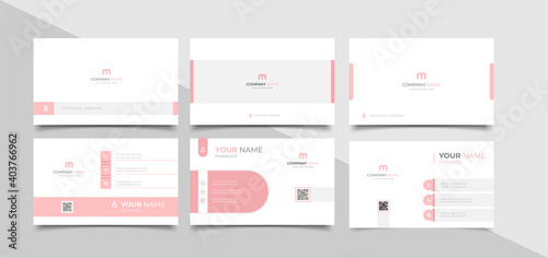 creative modern name card and business card	
