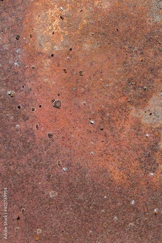 brown metal background texture, metal steel vintage plate with some old scratch, brown metal plate © ffmr
