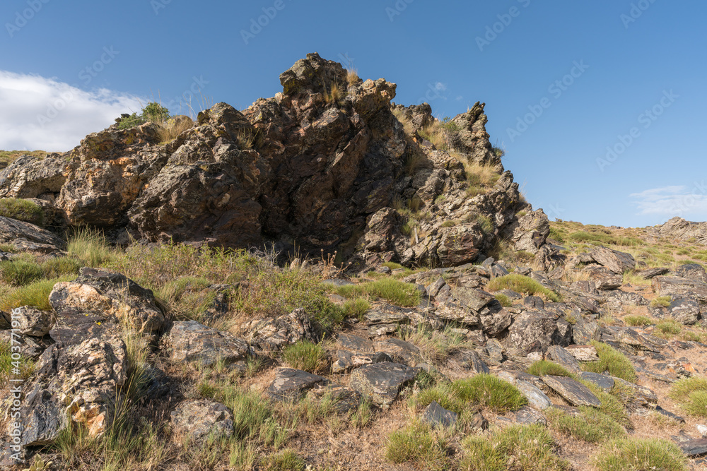 rocks in the Sierra Nevada mountain