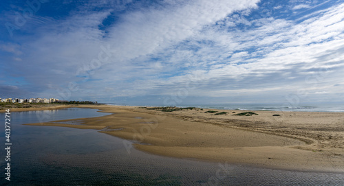 beach and lagoon at Isla Cristina in Andalusia