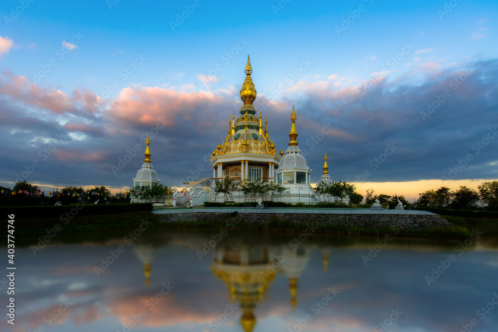 Wat Thung Setthee is a famous Buddhist attraction and Buddhist merit site in Khon Kaen, Thailand.