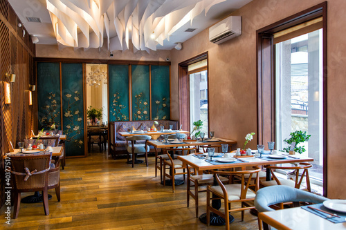 Interior of the Chinese restaurant