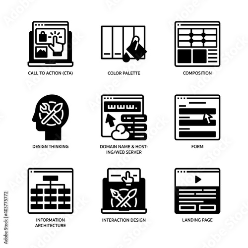 UX/UI Design icons set