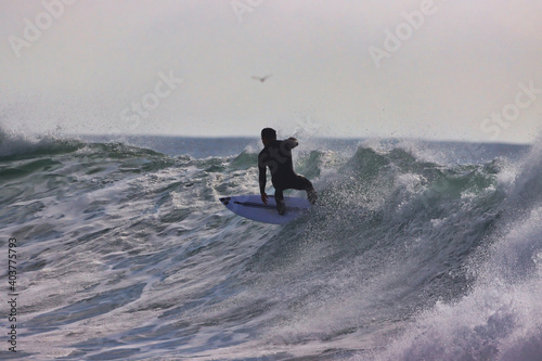 Photography Surfing Rincon point in California