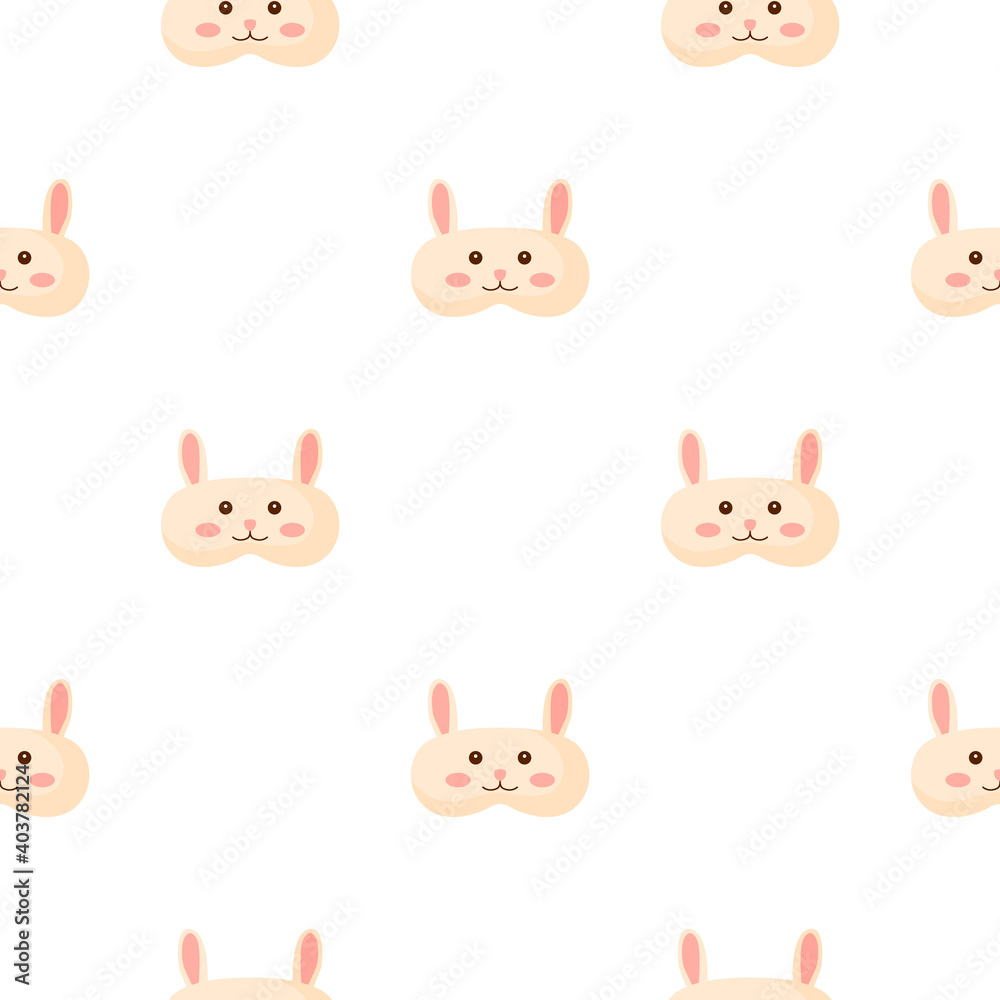 Rabbit geometric seamless pattern on white background. Children graphic design element for different purposes. Rabbit geometric seamless pattern on white background. Children graphic design element for different purposes.