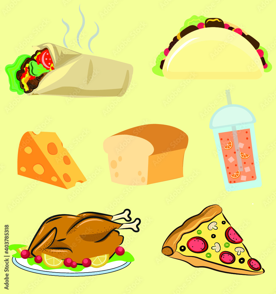 Vector set of Foods Vector set of Foods