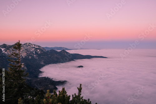 Alpenpanorama zum Sonnenaufgang