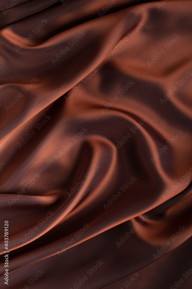 Brown golden satin background Brown golden satin background
