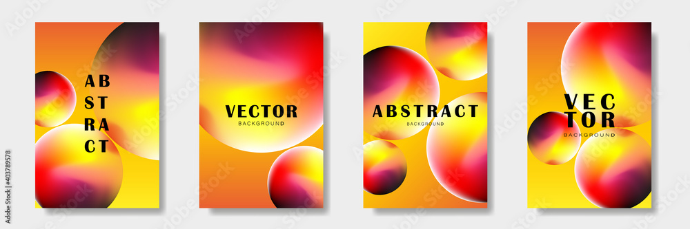 Planet. Space background. Circles. Future geometric template. Set abstract trendy universal artistic background. Good for cover, invitation, banner, placard, brochure, poster, card, flyer. Vector 