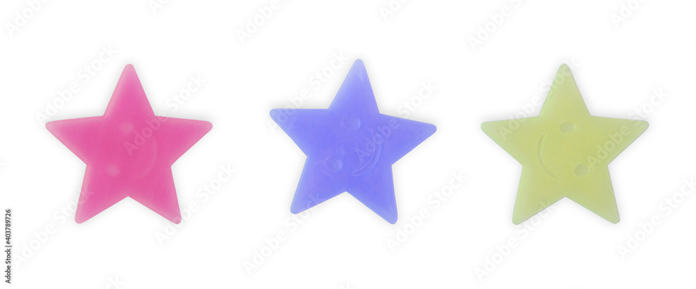 Obraz premium Abstract Christmas background with bokeh in the shape of a star