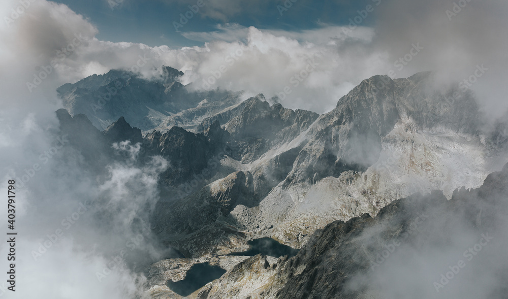 clouds over the Tatry mountains