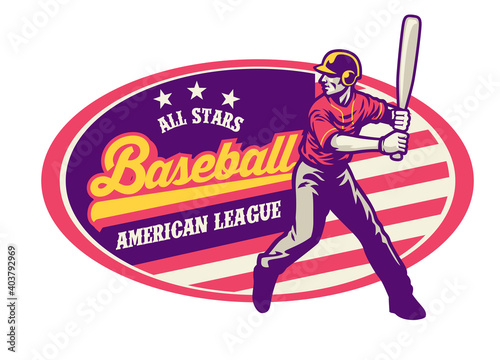 vintage style of baseball design