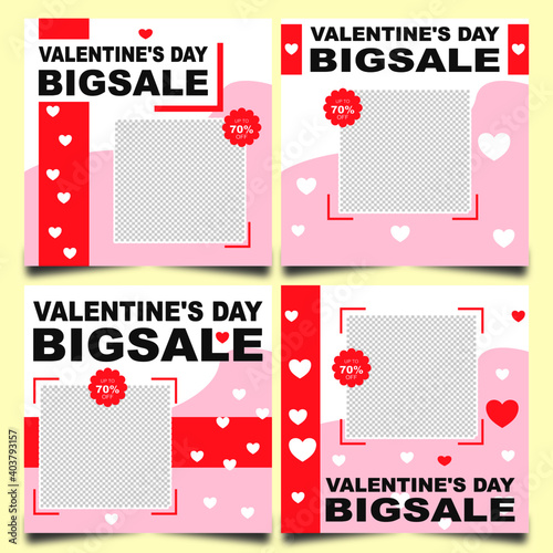Template Instagram valentines day Big Sale 