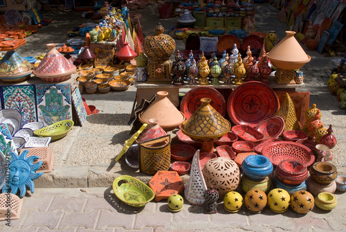 Colourful Tunisian souvenirs, Djerba, Tunisia.