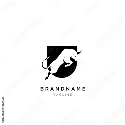 creative bullfighter design for a company and branding