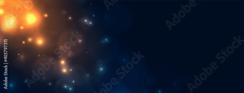 nice light sparkles glowing bokeh background design