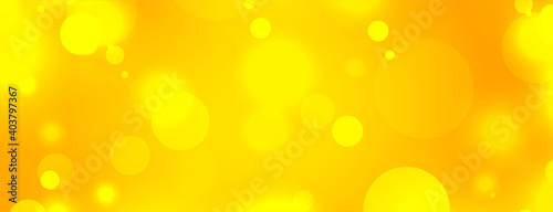 beautiful yellow background with bokeh light effect