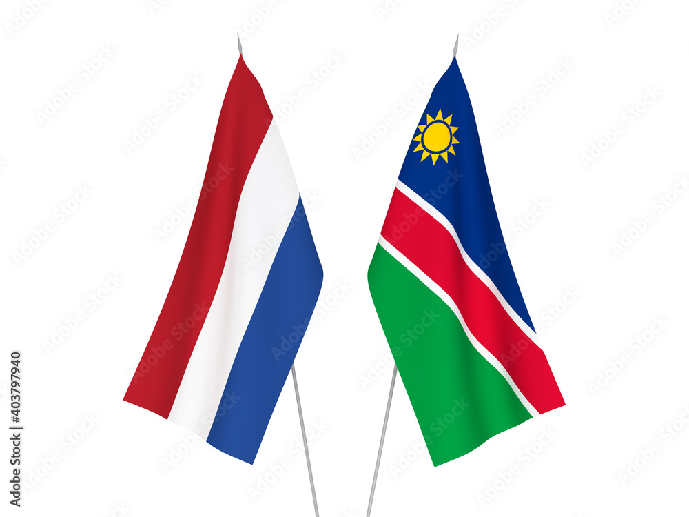 Netherlands and Republic of Namibia flags