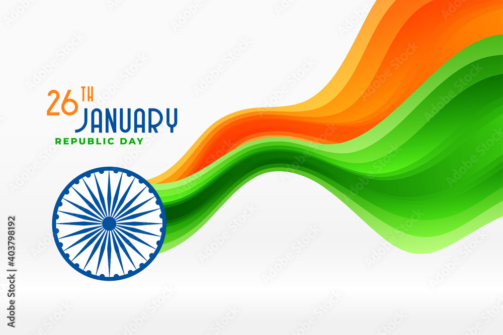 nice indian republic day tricolor flag background Stock Vector | Adobe Stock