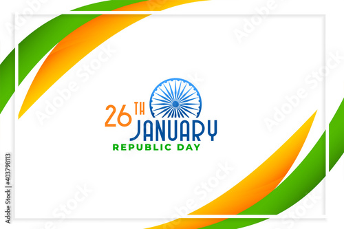 happy republic day of india elegant design