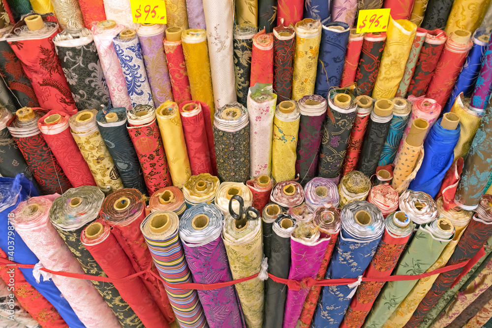 Rolls Textile Material Collection in Hong Kong