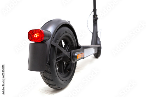 Electric Scooter isolated over white background. Modern transport symbol.