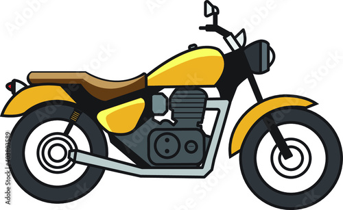 illustration of a motorcycle © Aldy