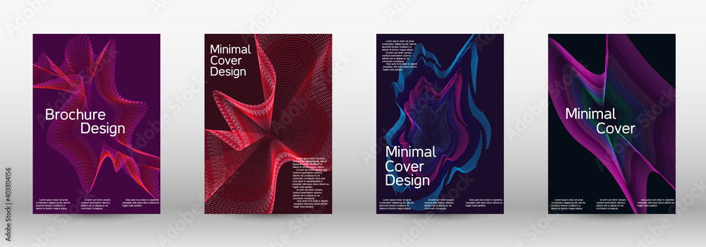 A set of modern abstract covers. A set of modern abstract covers.