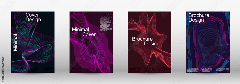 A set of modern abstract covers. A set of modern abstract covers.