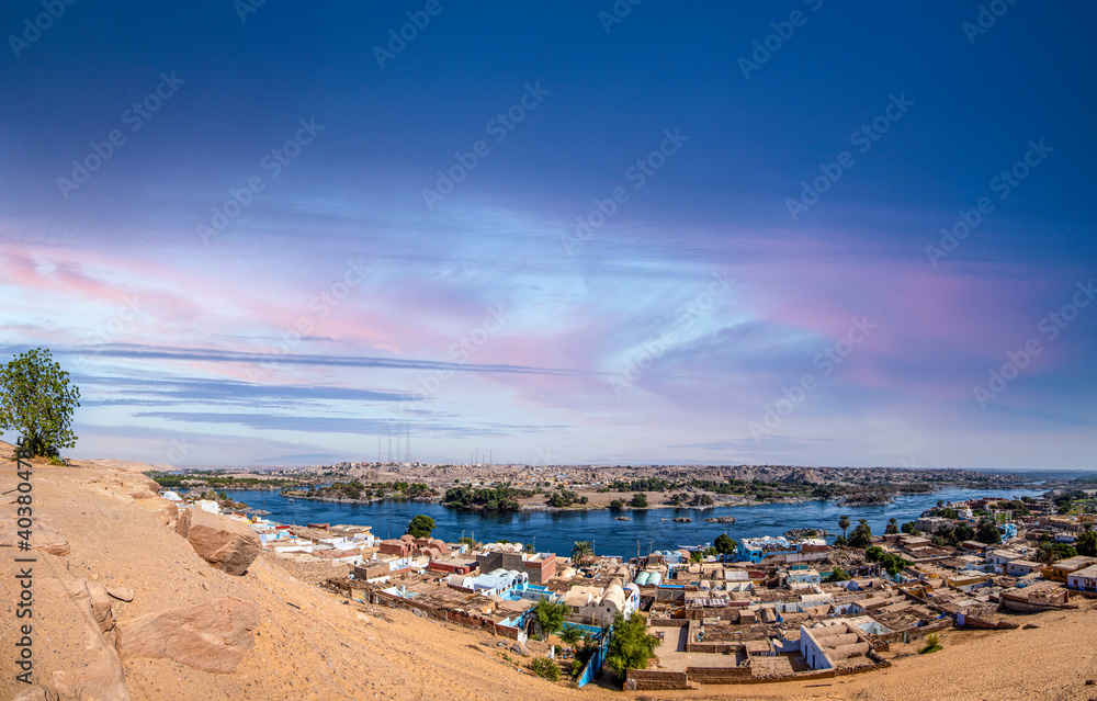 A panoramic view of Nubia in Aswan