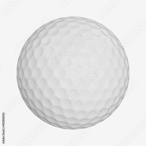 3d rendering golf ball isolated on white background