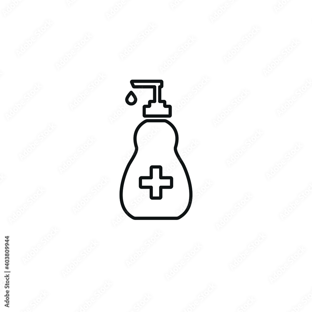 Medical bottle with plus editable outline vector icon Medical bottle with plus editable outline vector icon