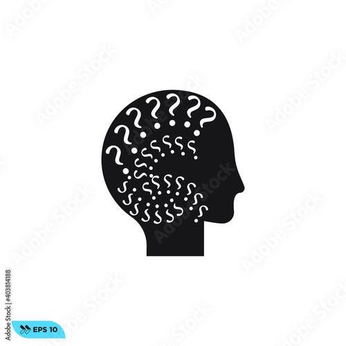 Icon vector graphic of Head , good for template
