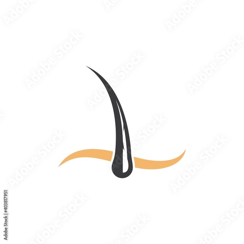 hair root icon vector illustration design