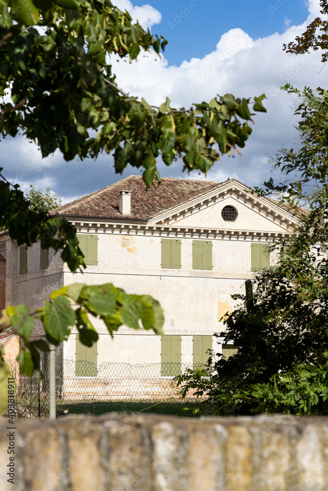 Villa Zeno near Cessalto, UNESCO site, Veneto region, Northern Italy. The most easterly villa designed by Italian Renaissance architect Andrea Palladio.