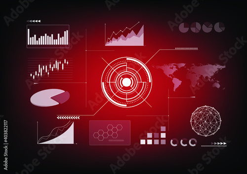 Modern infographic vector template with statistical graphs and financial charts, templates, diagrams and graphs, charts, infographics illustration.