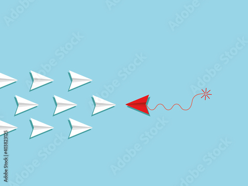 Do not dive between planes in combat and do a kamikaze. Cardboard plane colliding in the sky. Airplanes in the blue sky. Bombing in the midst of fighter jets, fighter jets detonating itself.