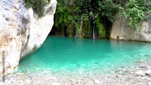 waterfall in the mountain - göynük antalya