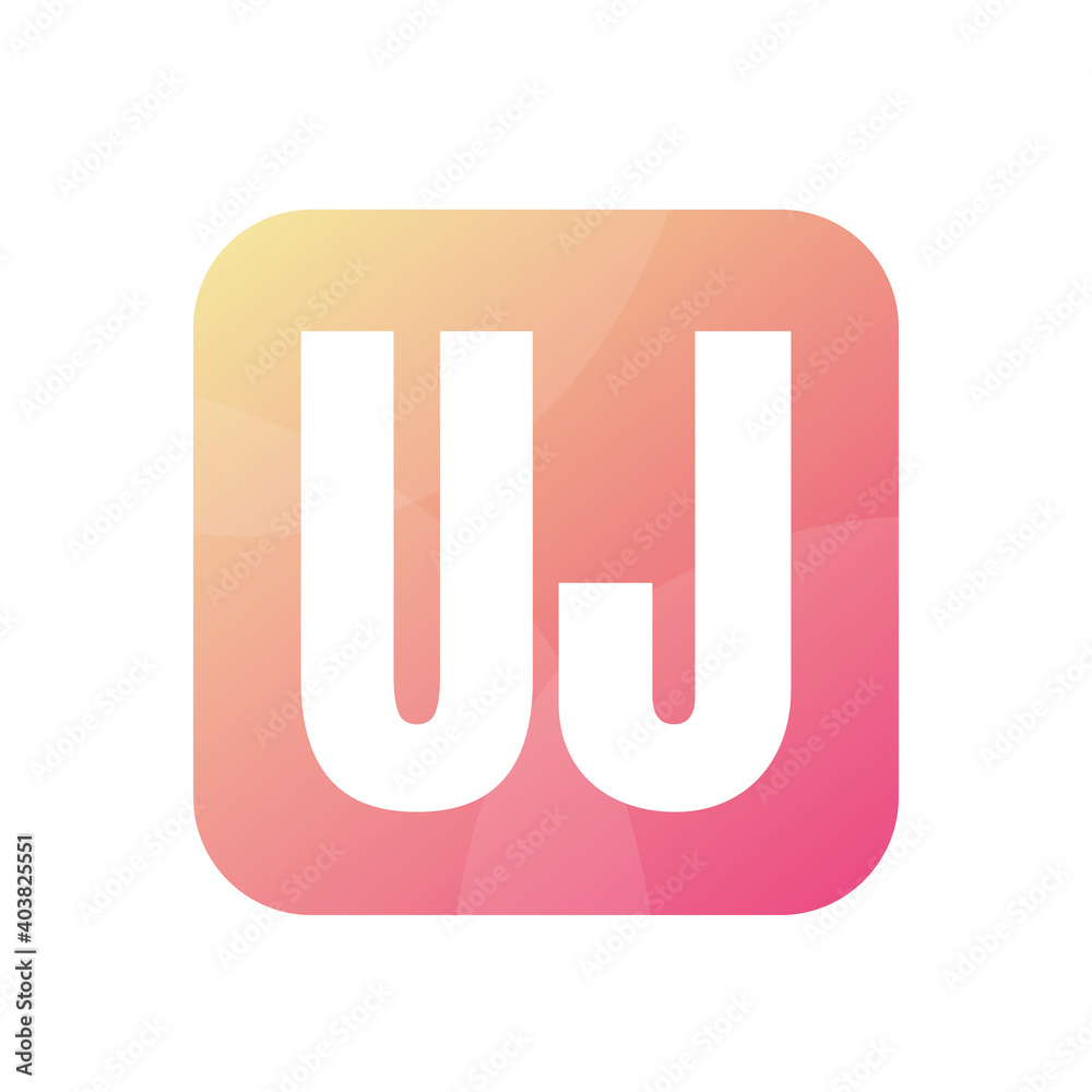 UJ Letter Logo Design With Simple style UJ Letter Logo Design With Simple style