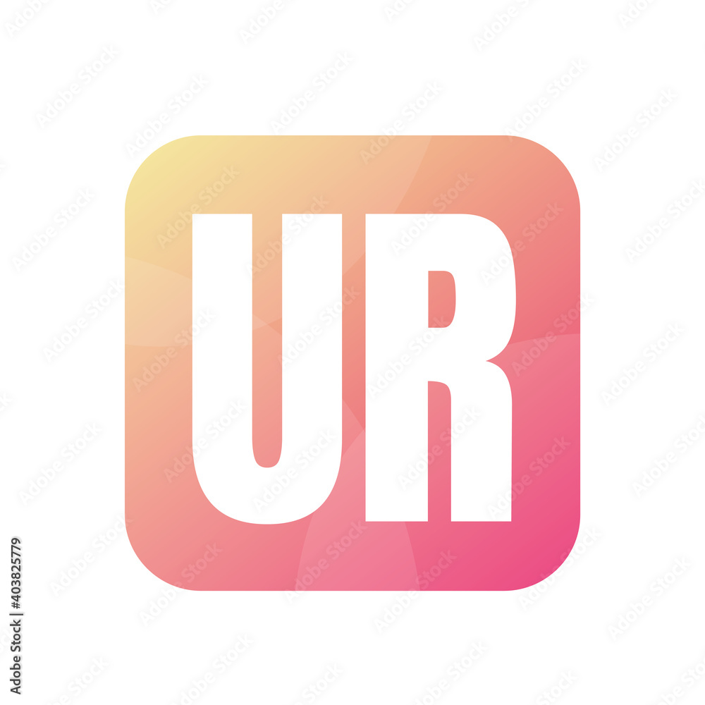 UR Letter Logo Design With Simple style UR Letter Logo Design With Simple style