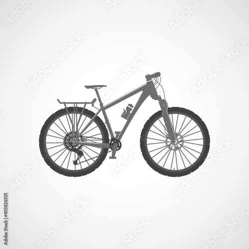 Modern trail mountain bike.