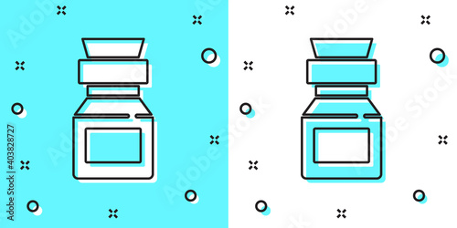 Poison in bottle icon isolated on white background. Bottle of poison or poisonous chemical toxin. Vector.