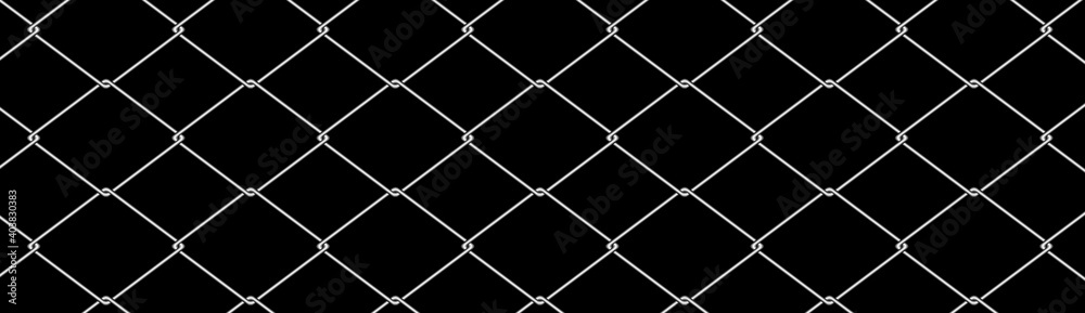 バナー、ヘッダー画像用黒背景の金網ひし形 バナー、ヘッダー画像用黒背景の金網ひし形