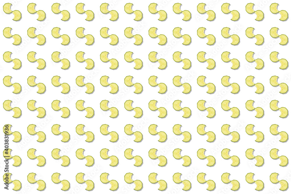 delicious bitten cucumber slice pattern - wallpaper white delicious bitten cucumber slice pattern - wallpaper white